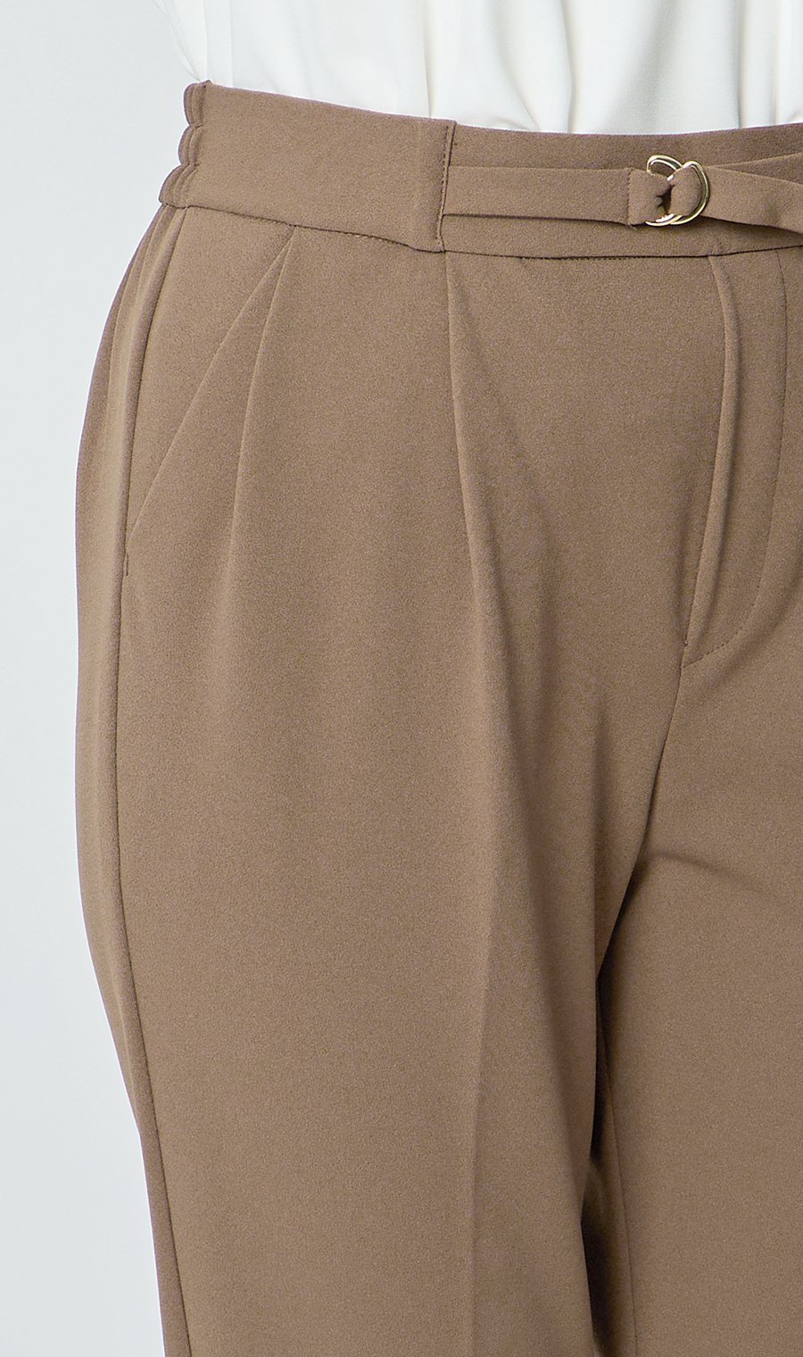 Vカラージャケット＋テーパードパンツセット【セット販売】【WEB限定】 ブラウン M