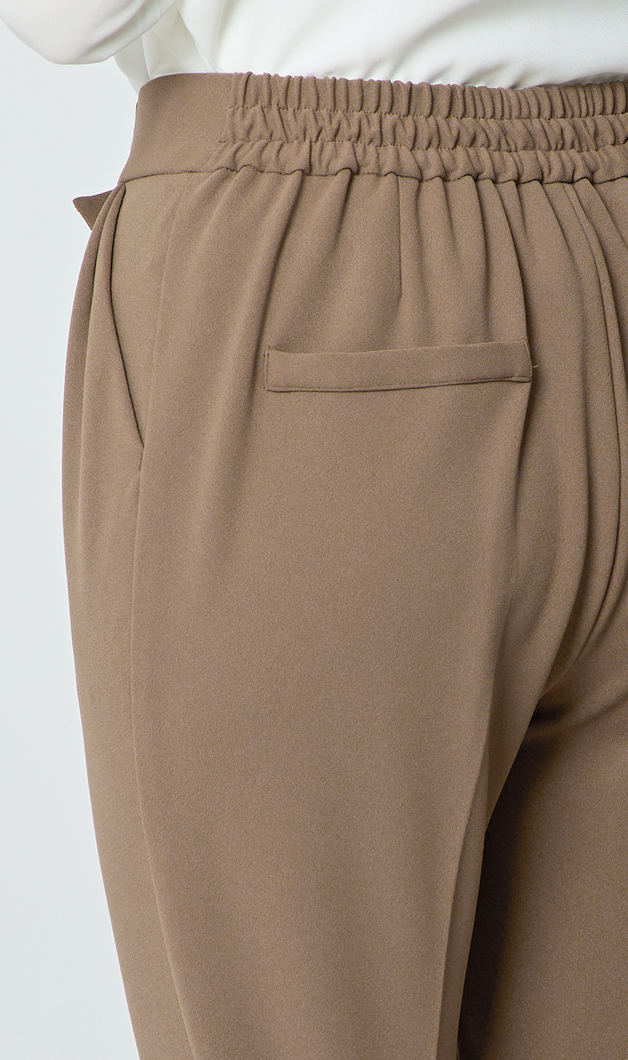 Vカラージャケット＋テーパードパンツセット【セット販売】【WEB限定】 ブラウン M