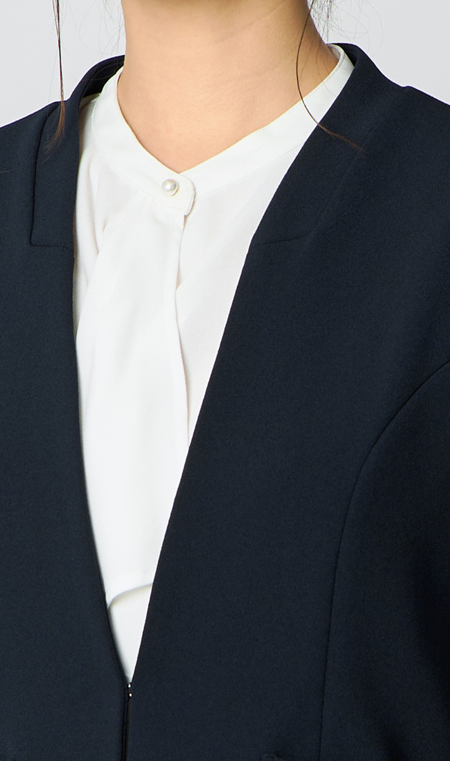 Vカラージャケット＋テーパードパンツセット【セット販売】【WEB限定】 ネイビー M