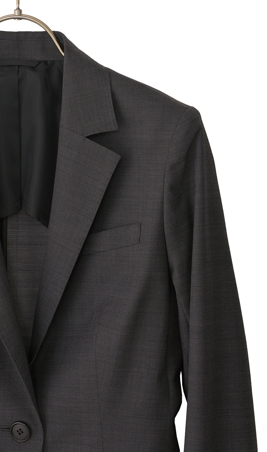 1ボタンテーラードジャケット【セットアップ着用可】 チャコール 7号