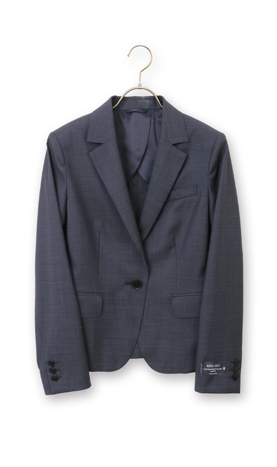 ●テーラードジャケット《REDA》《セットアップ着用可》 ネイビー 5号