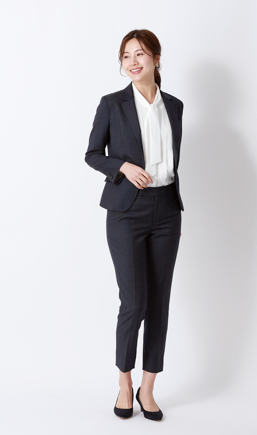 ●テーラードジャケット《REDA》《セットアップ着用可》 ネイビー 5号