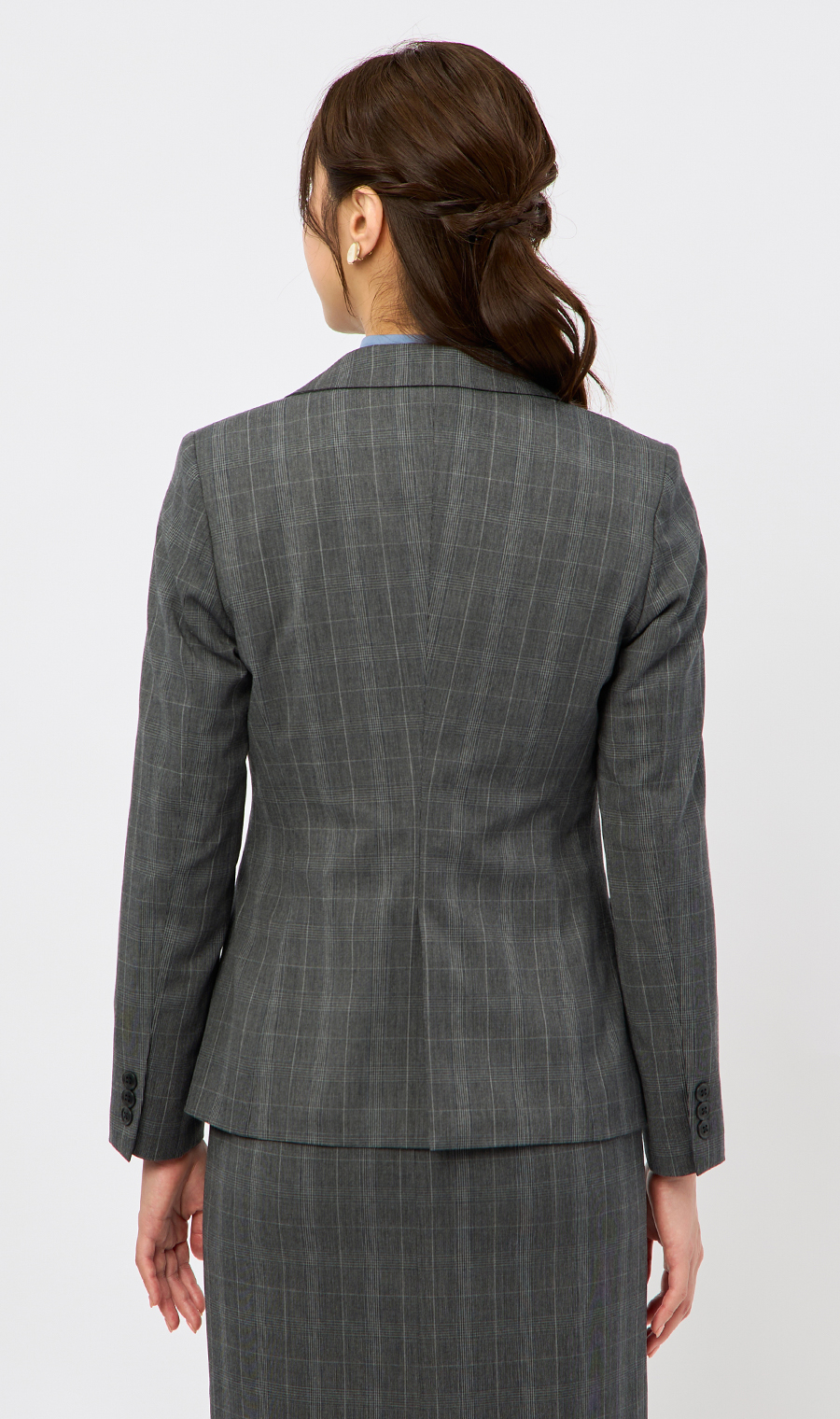 1ボタンテーラードジャケット【Raymond】【セットアップ着用可】 グレー 21号