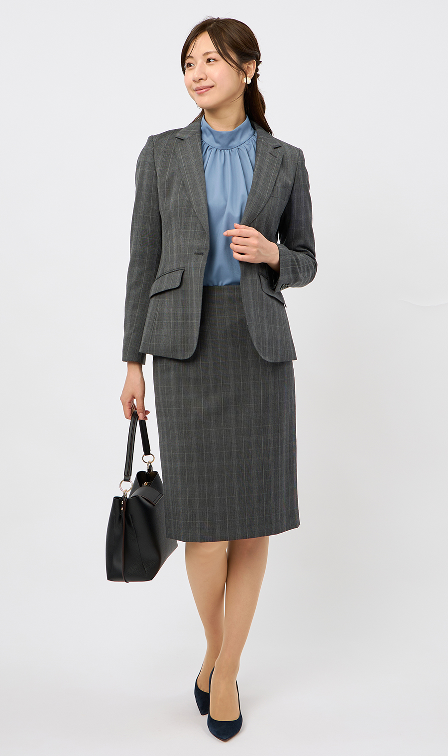 1ボタンテーラードジャケット【Raymond】【セットアップ着用可】 グレー 21号