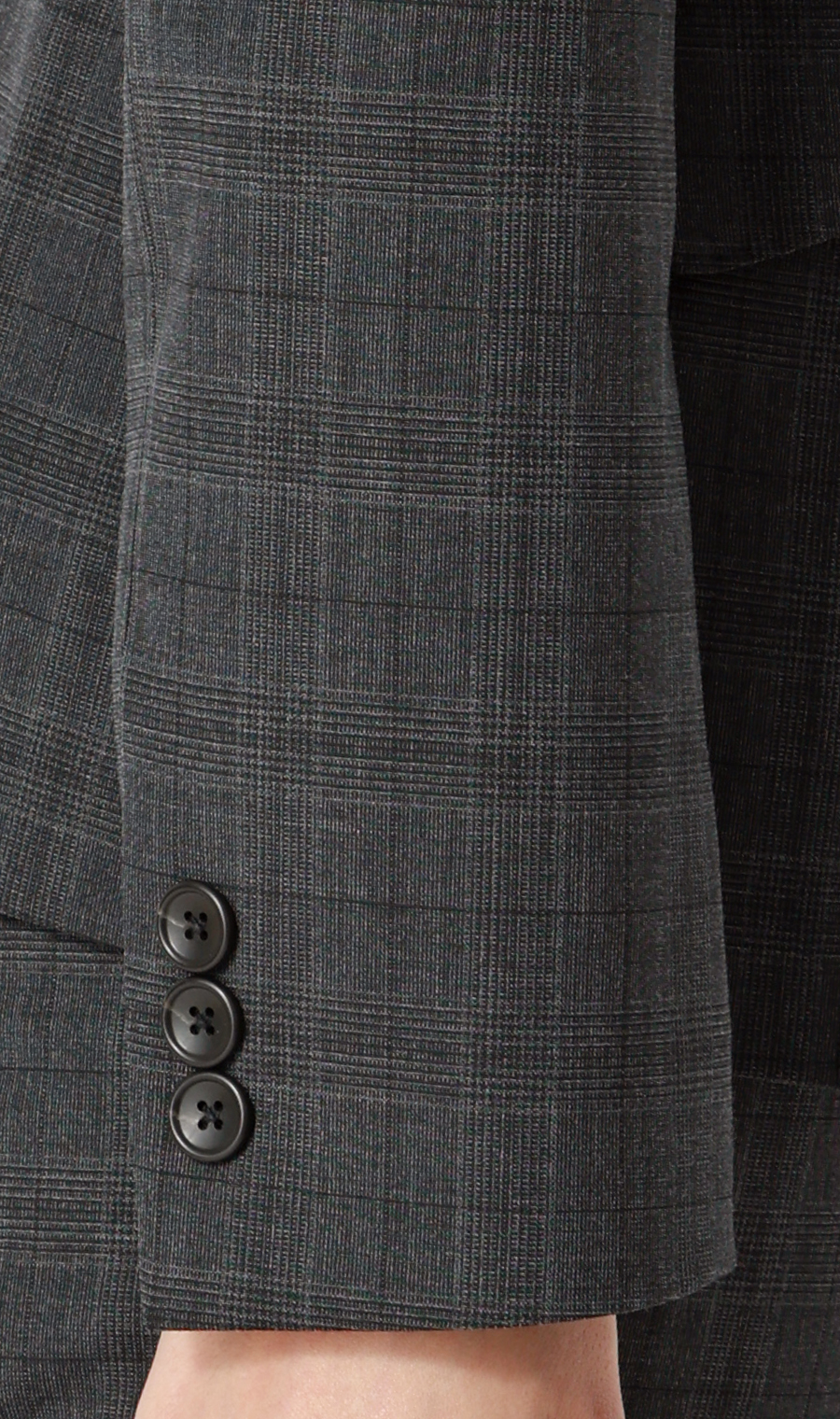 1ボタンテーラードジャケット【Raymond】【セットアップ着用可】 グレー 5号