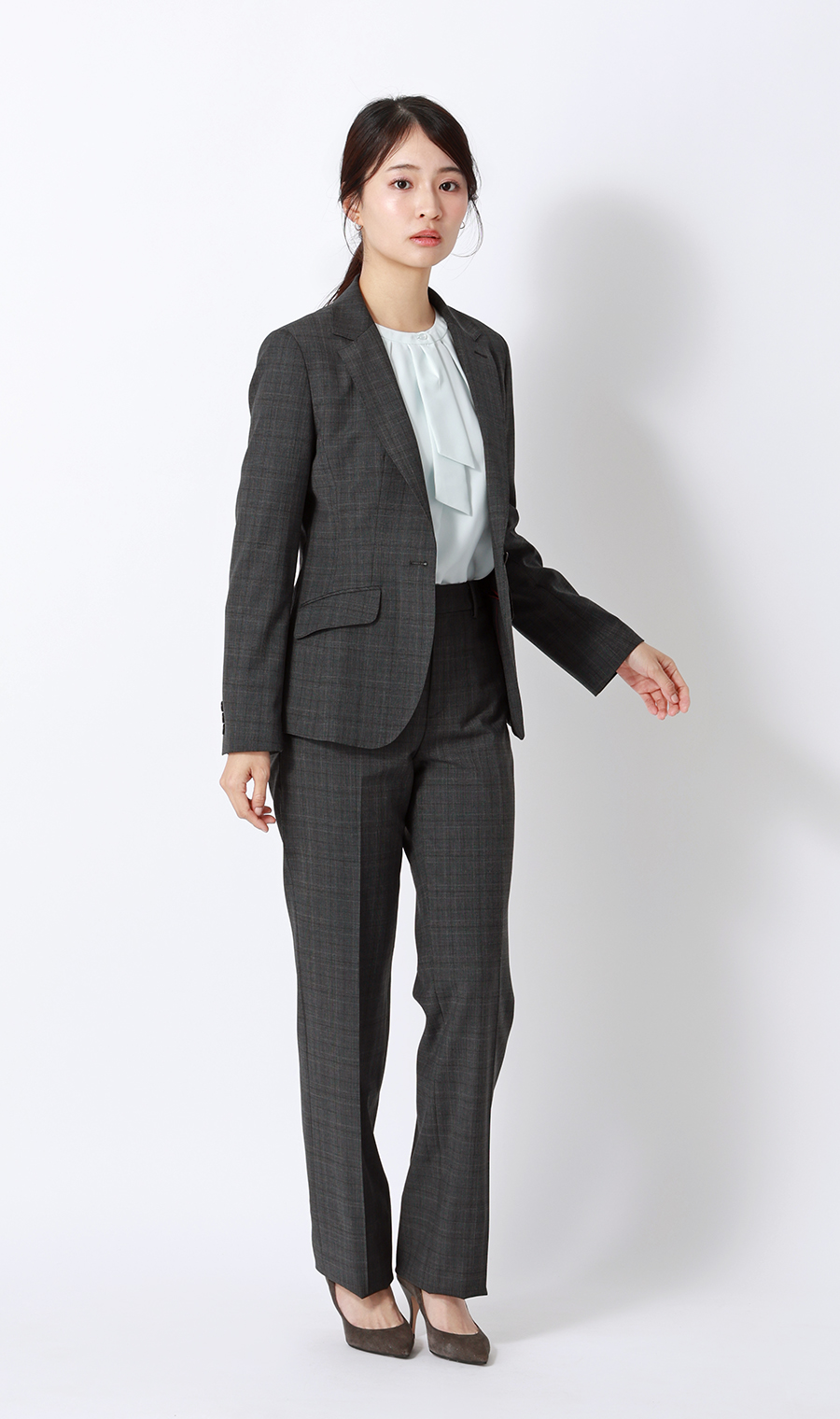 1ボタンテーラードジャケット【Raymond】【セットアップ着用可】 グレー 5号