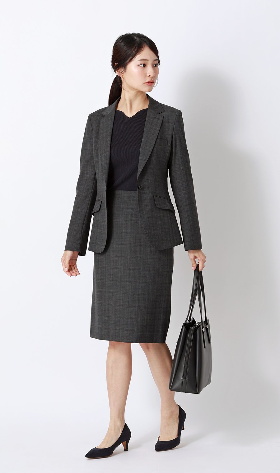 1ボタンテーラードジャケット【Raymond】【セットアップ着用可】 グレー 5号