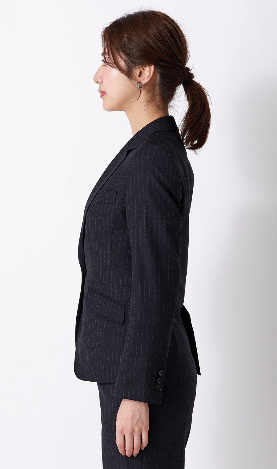 1ボタンテーラードジャケット【Super140's】【セットアップ着用可】 ネイビー 5号