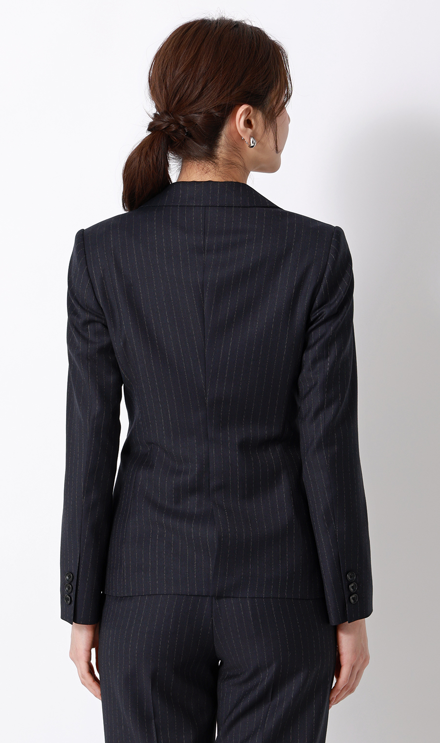 1ボタンテーラードジャケット【Super140's】【セットアップ着用可】 ネイビー 5号