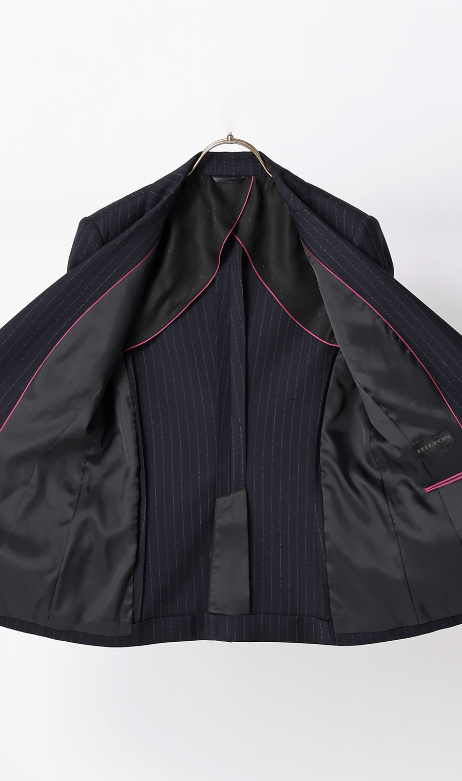 1ボタンテーラードジャケット【Super140's】【セットアップ着用可】 ネイビー 5号