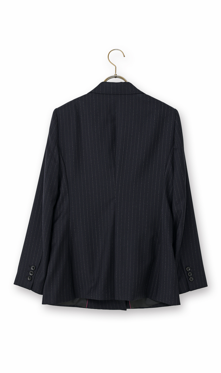 4ボタンダブルジャケット【Super140's】【セットアップ着用可】 ネイビー 5号