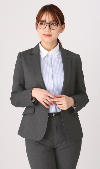 1ボタンミドル丈テーラードジャケット《クイーン》《セットアップ着用可》