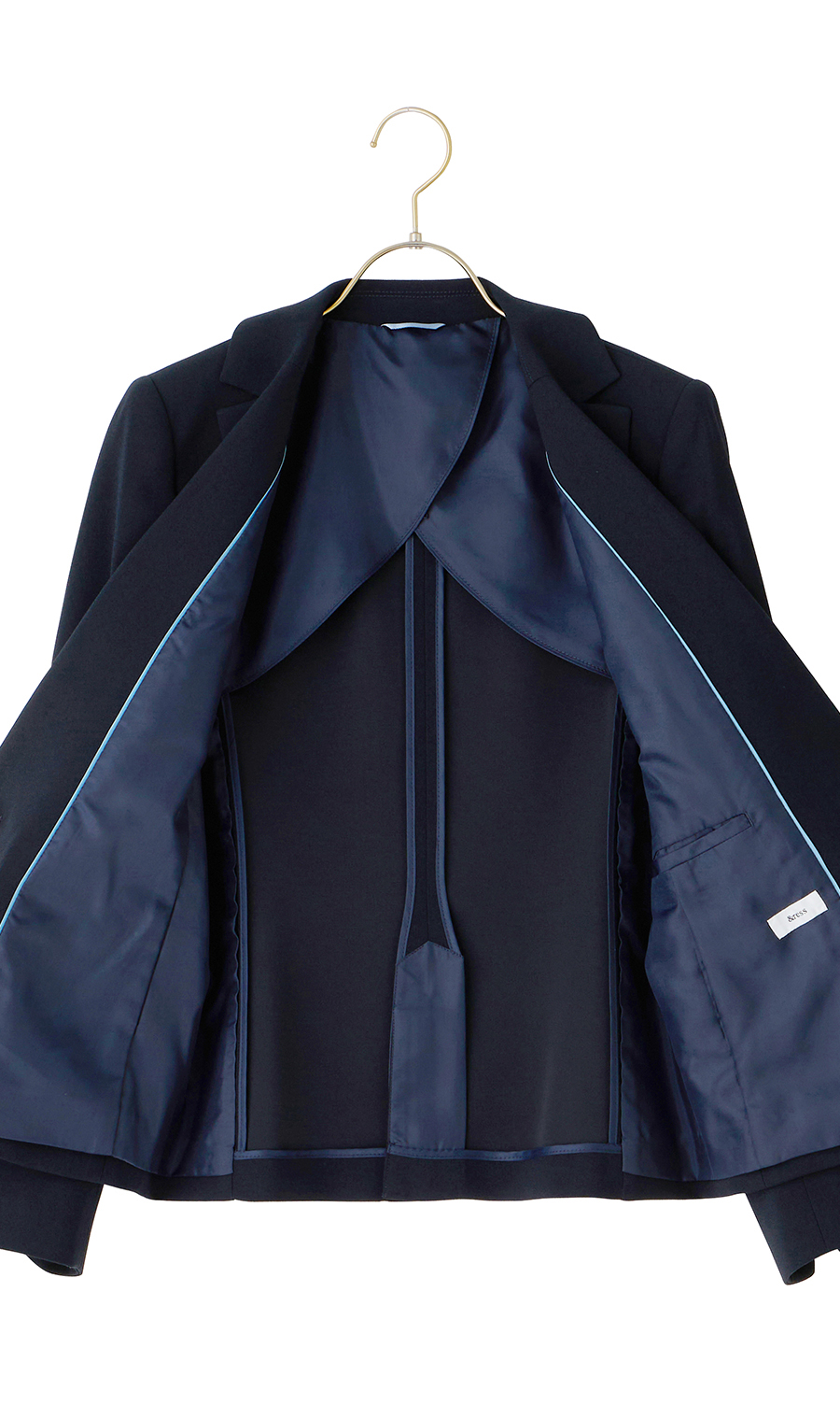1ボタンテーラードジャケット【セットアップ着用可】 ネイビー 5号