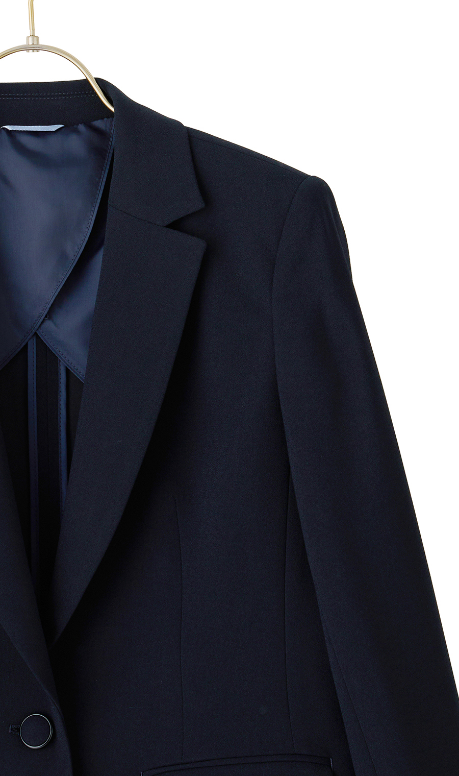 1ボタンテーラードジャケット【セットアップ着用可】 ネイビー 5号