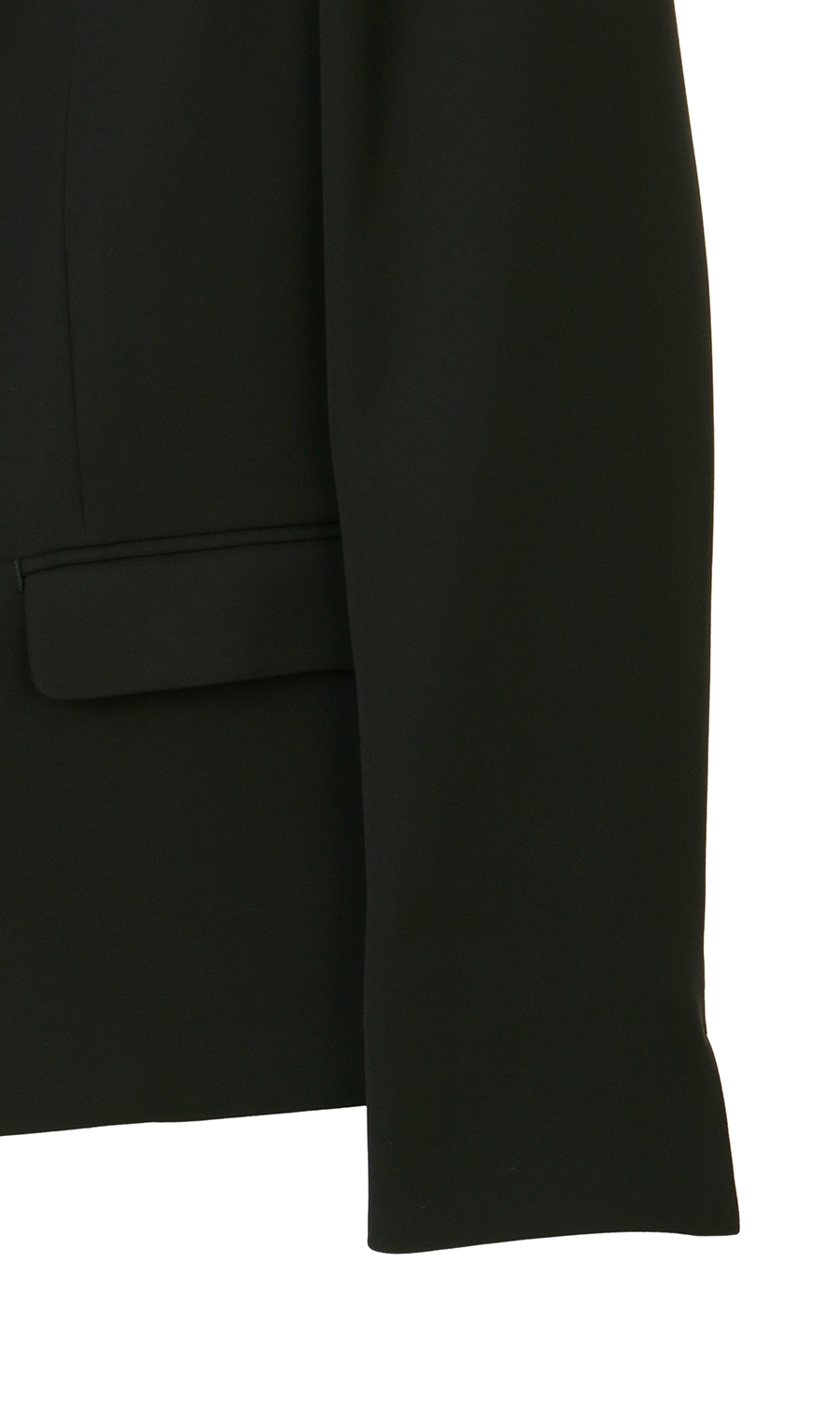 ●フロントホックVカラージャケット《セットアップ着用可》 ブラック 5号