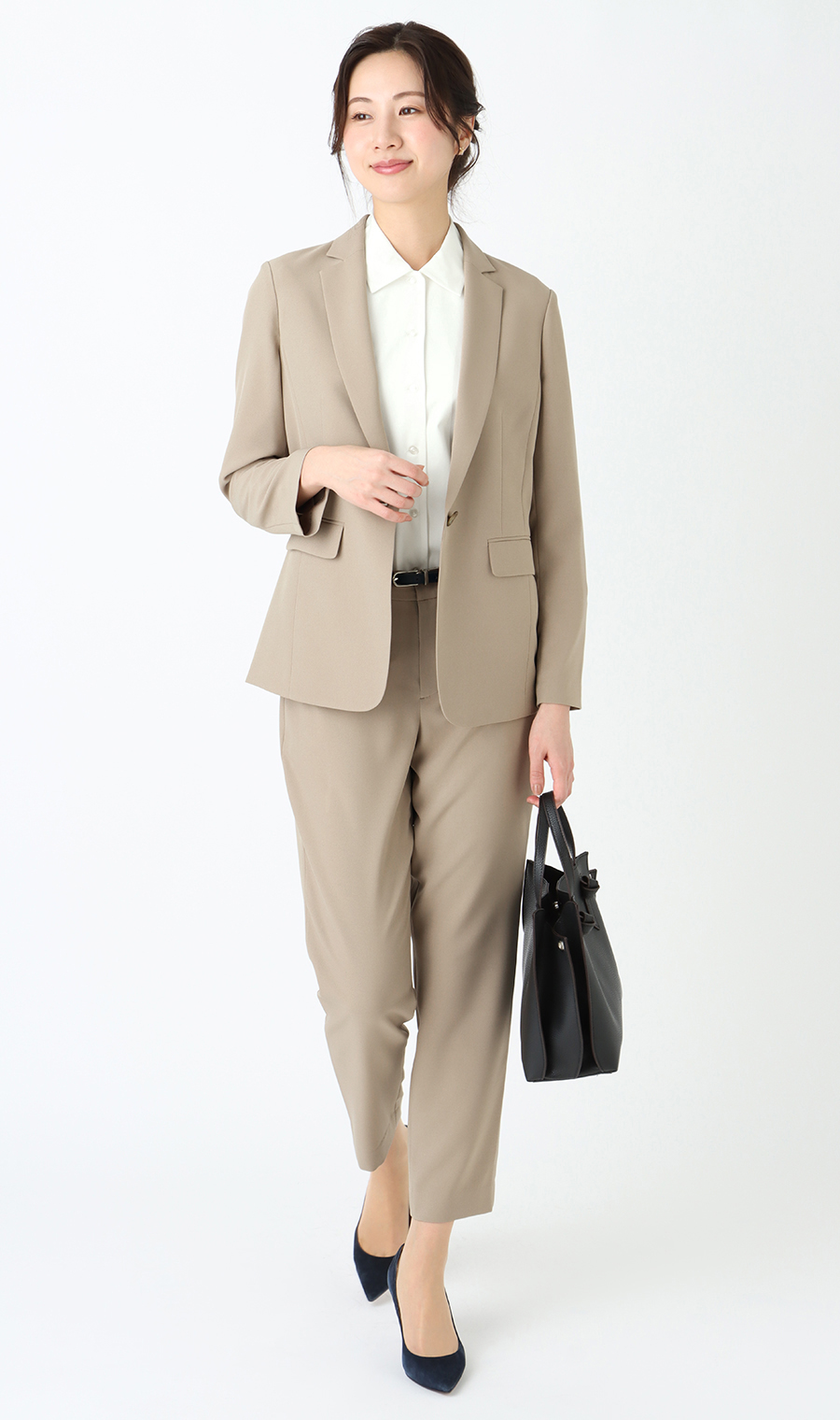 ゼロプレッシャースーツ《1ボタンジャケット》《セットアップ着用可》 ベージュ SS