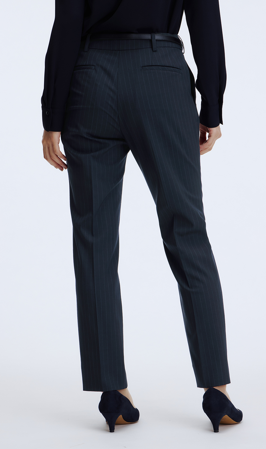 【超ストレッチスーツ】テーパードパンツ【セットアップ着用可】【裾上済】【#すご】 ネイビー 5号