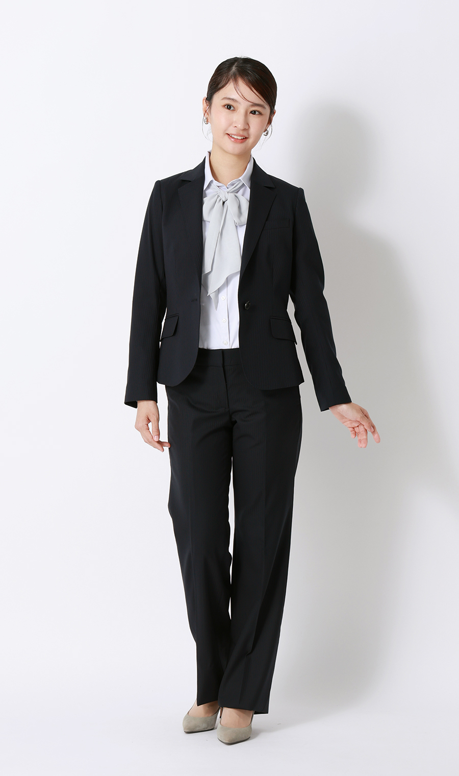 セミワイドパンツ【セットアップ着用可】 ネイビー 5号