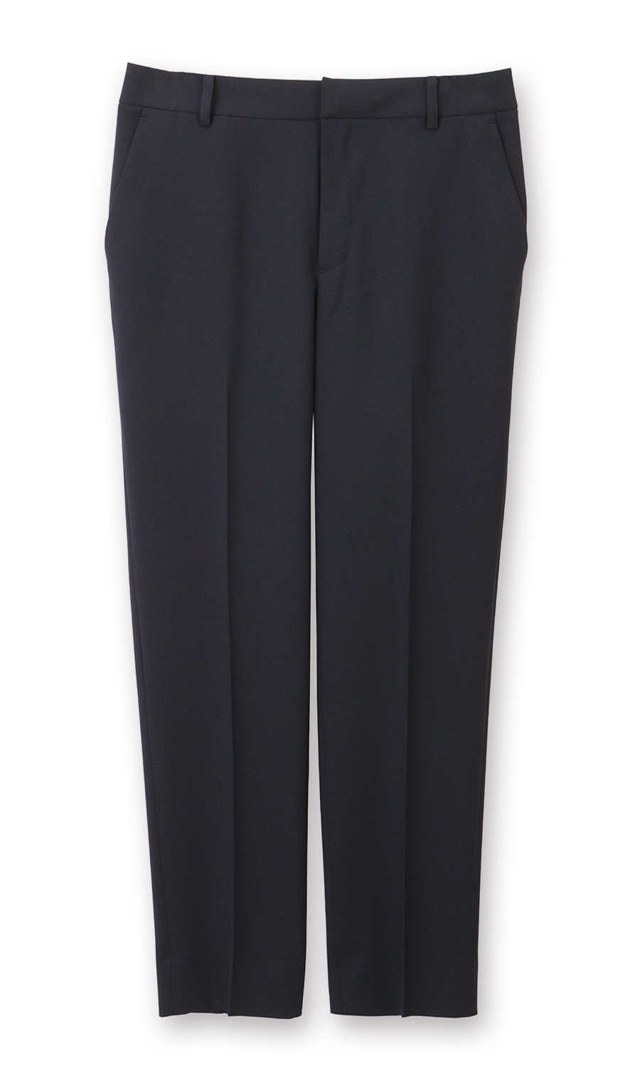 ノータックテーパードパンツ【セットアップ着用可】【裾上げ済み】 ネイビー 5号