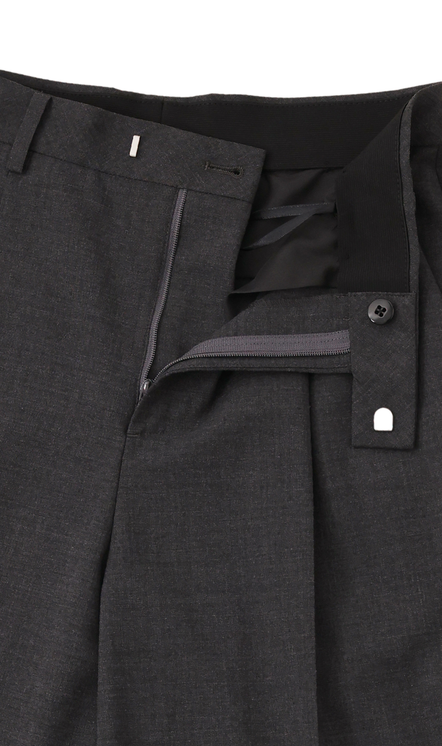 ワイドパンツ【セットアップ着用可】【裾上げ済】 グレー 5号