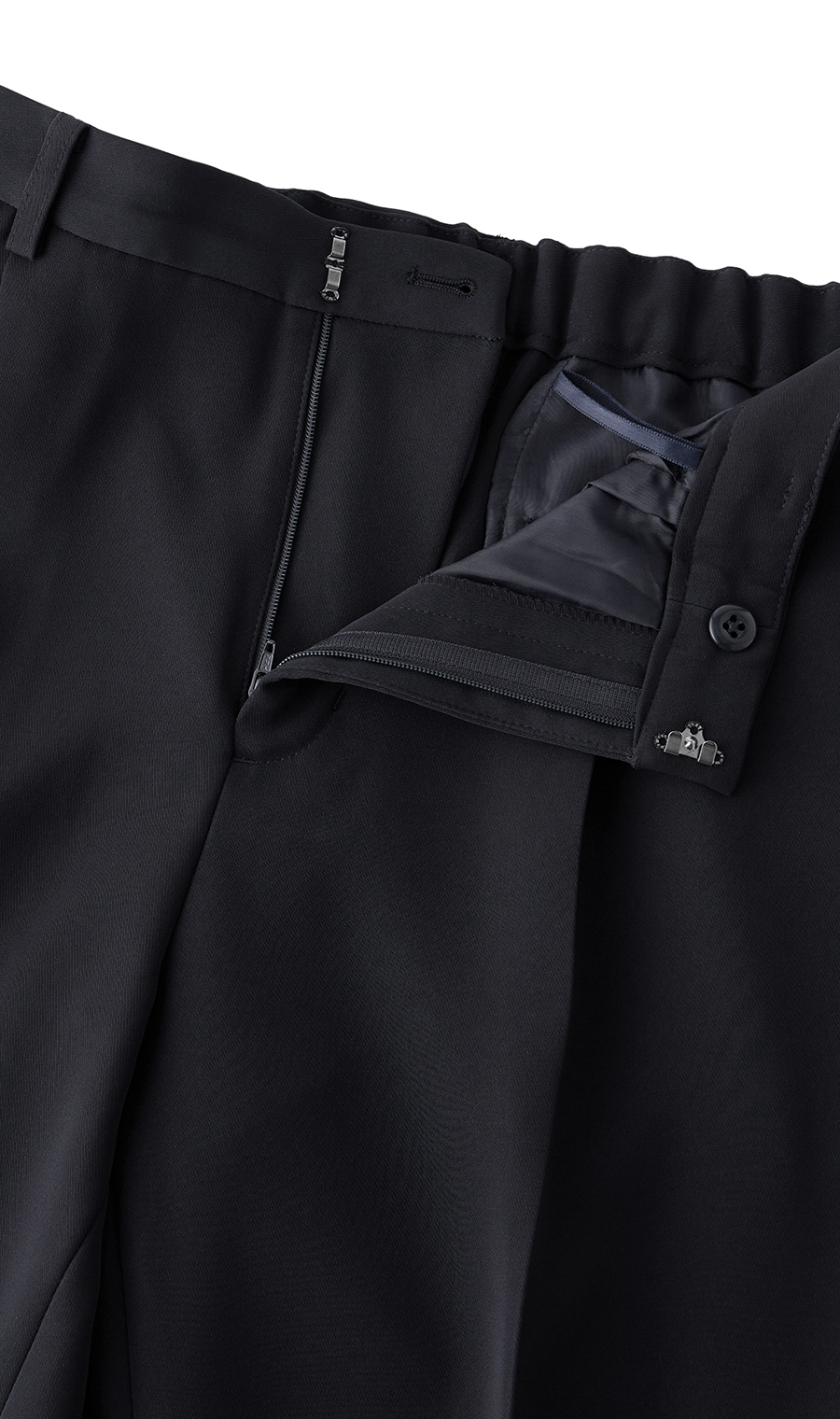 单褶锥型裤 【可成套穿着】 【裤管已修改】 藏青色3号