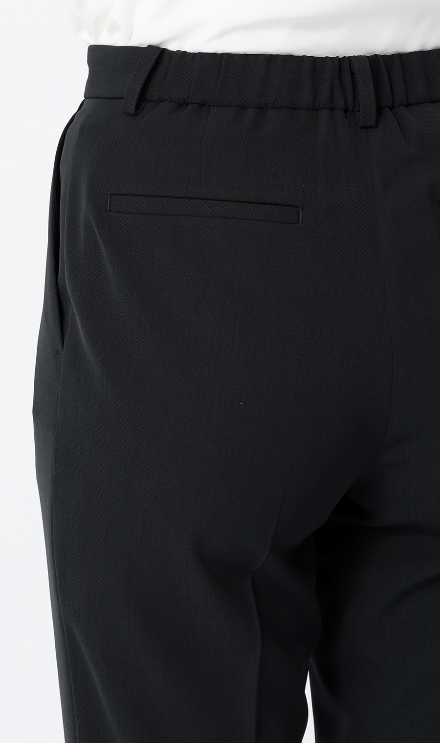 ワンタックテーパードパンツ【セットアップ着用可】【裾上げ済み】 ネイビー 3号