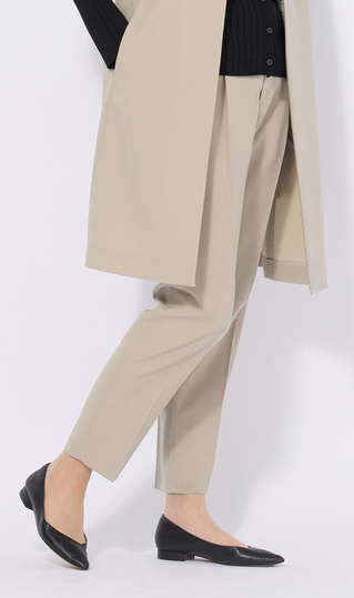 ワンタックテーパードパンツ【セットアップ着用可】【裾上げ済み】