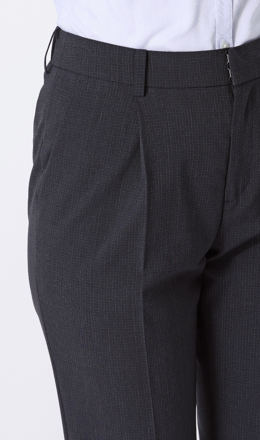 【超ストレッチスーツ】ワンタックテーパードパンツ【セットアップ着用可】【＃すご】【裾上げ済み】 ネイビー 5号