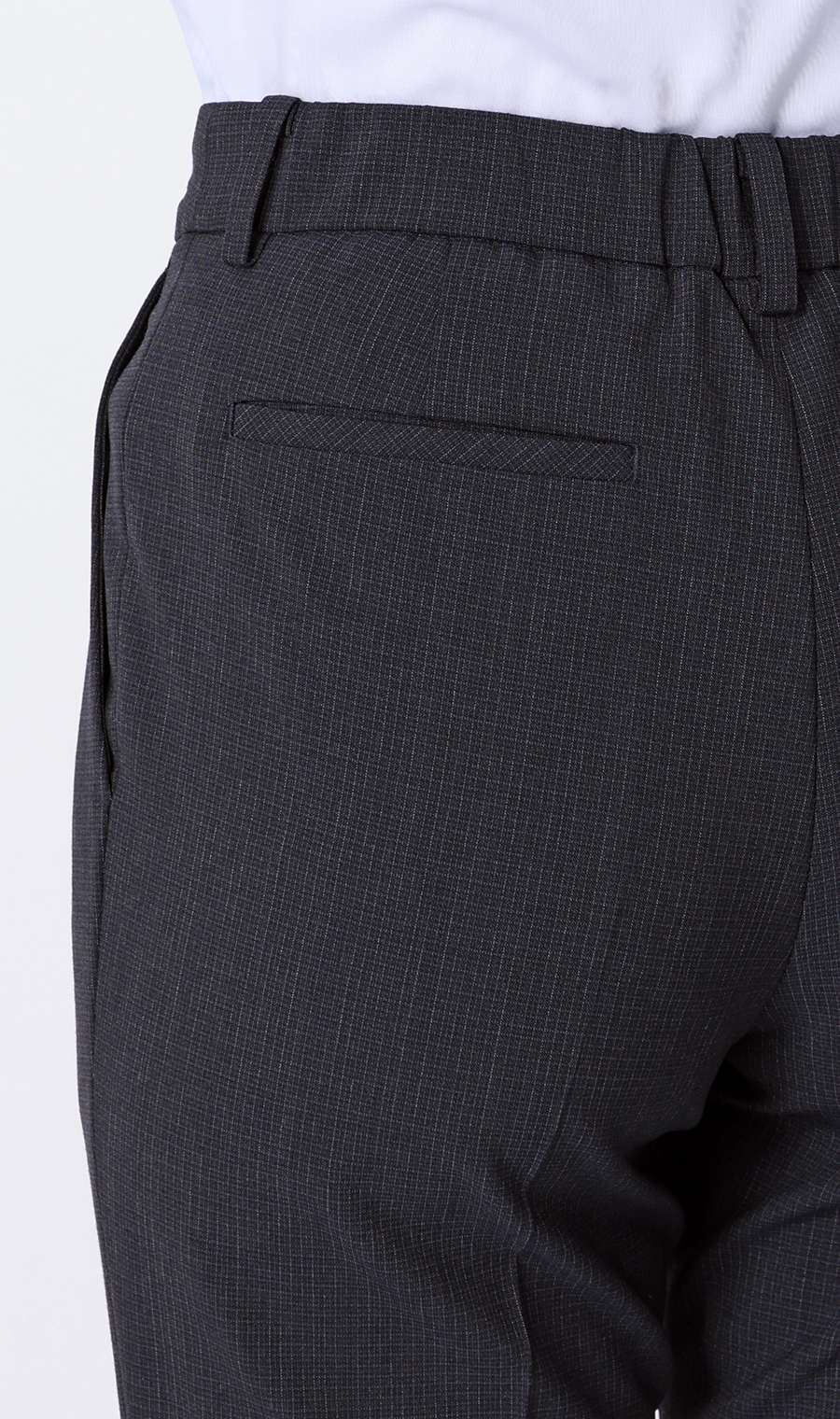 【超ストレッチスーツ】ワンタックテーパードパンツ【セットアップ着用可】【＃すご】【裾上げ済み】 ネイビー 5号