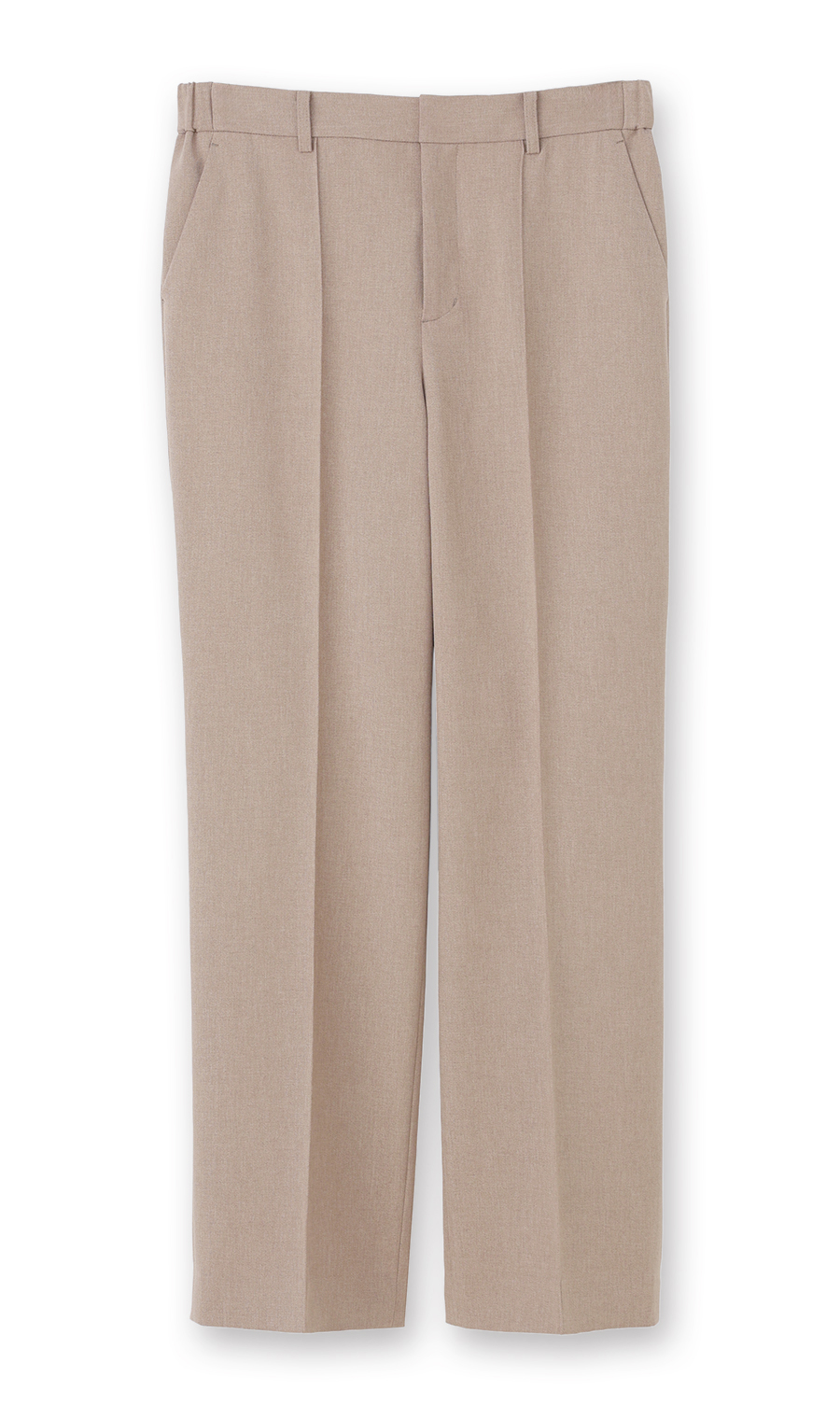 【みんなのスーツ】ピンタックストレートパンツ【セットアップ着用可】【裾上げ済み】 ベージュ 3L
