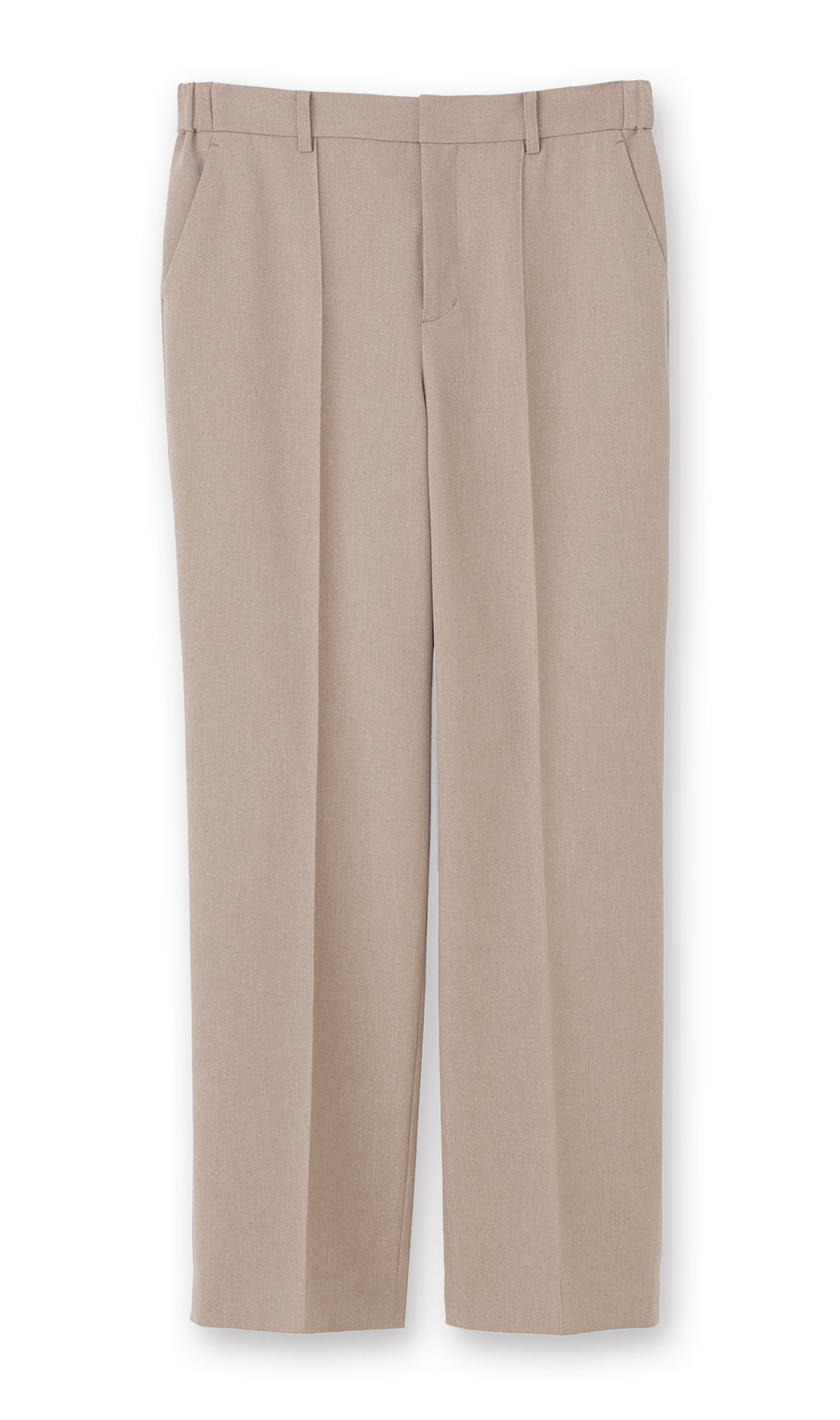 【みんなのスーツ】ピンタックストレートパンツ【セットアップ着用可】【裾上げ済み】 ベージュ SS