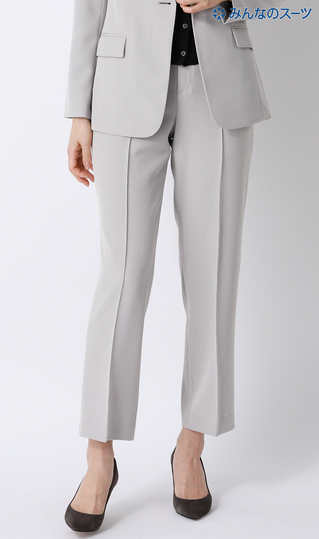 【みんなのスーツ】ピンタックストレートパンツ【セットアップ着用可】【裾上げ済み】