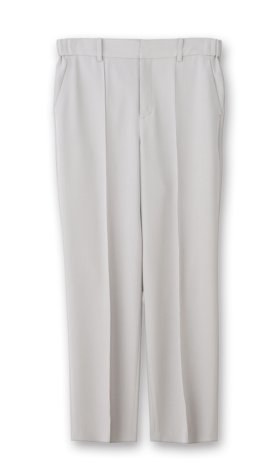【みんなのスーツ】ピンタックストレートパンツ【セットアップ着用可】【裾上げ済み】 ライトグレー SS