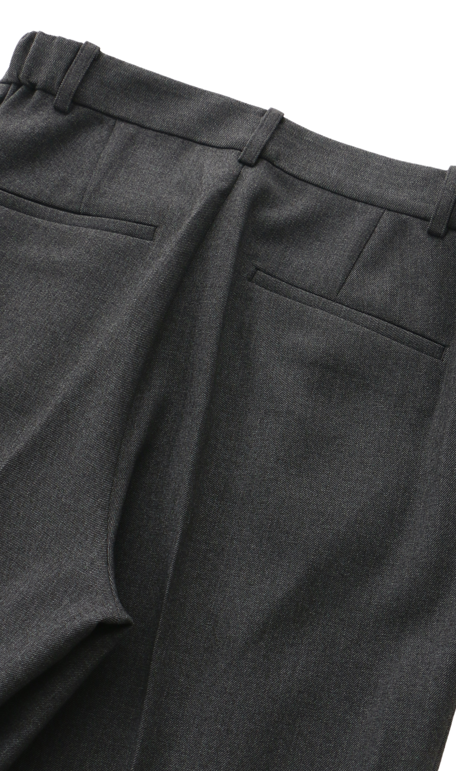 【みんなのスーツ】ピンタックストレートパンツ【セットアップ着用可】【裾上げ済み】 グレー SS