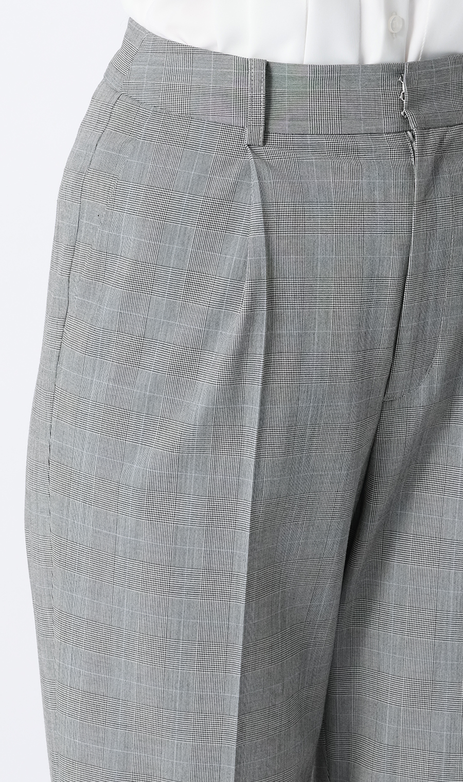 ストレートパンツ【超接触冷感】【セットアップ着用可】【裾上げ済み】 グレー S