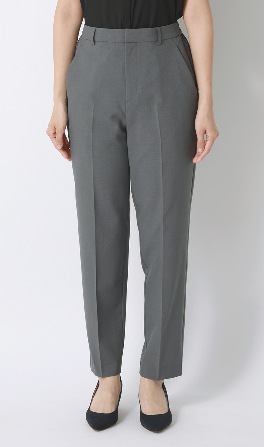 わたしの推しパン 【テーパードパンツ】【涼】【セットアップ着用可】【裾上げ済み】 グレー S