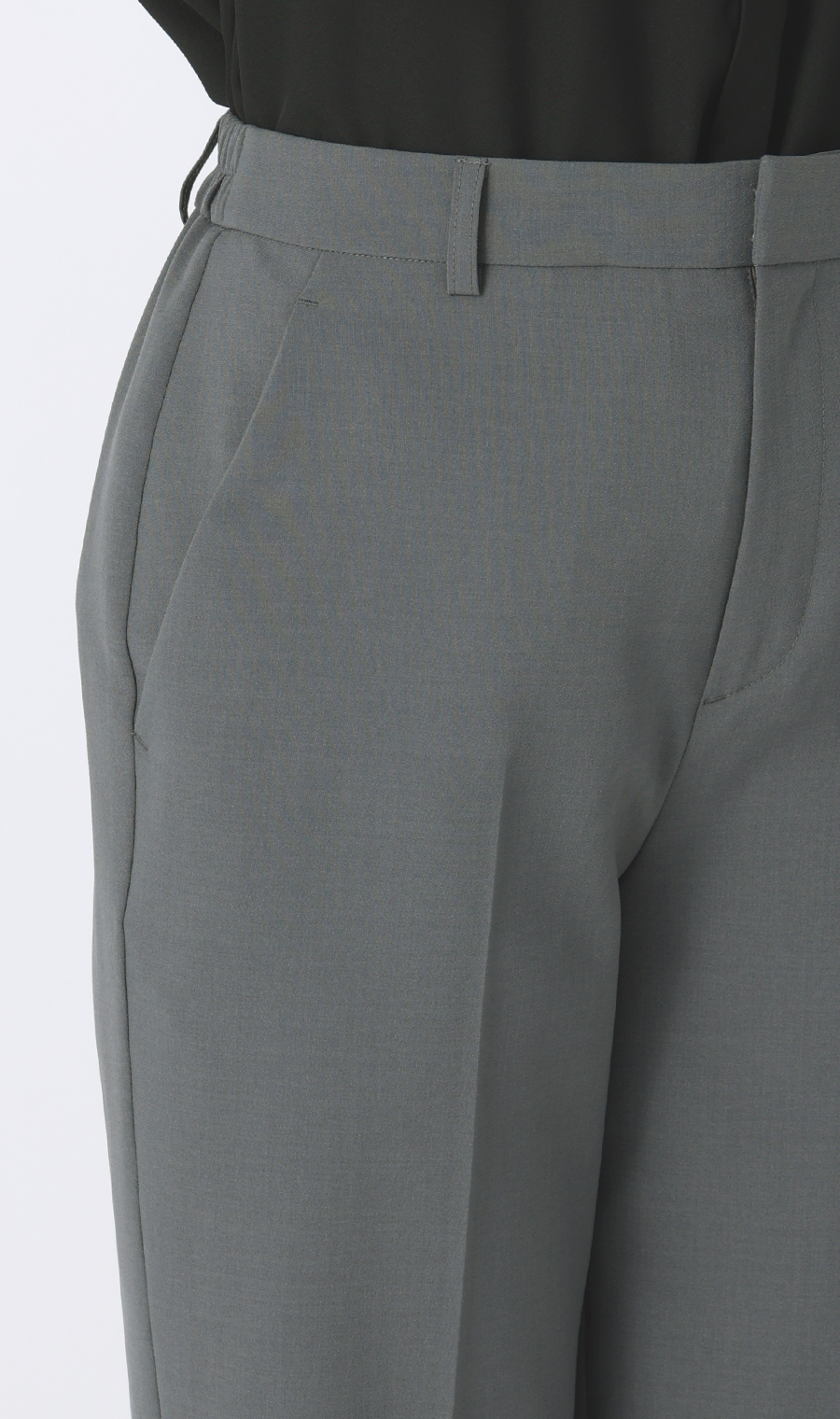 わたしの推しパン 【テーパードパンツ】【涼】【セットアップ着用可】【裾上げ済み】 グレー S