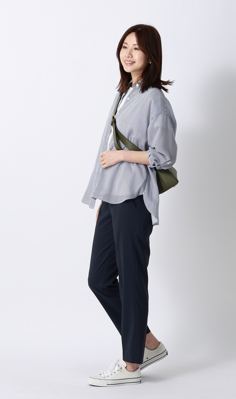 テーパードパンツ【超軽量】【涼】【セットアップ着用可】【裾上げ済み】 ネイビー S