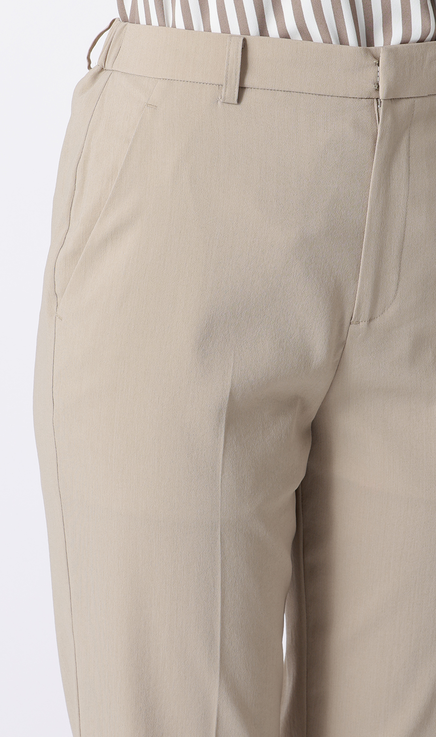 テーパードパンツ【超軽量】【涼】【セットアップ着用可】【裾上げ済み】 ベージュ S