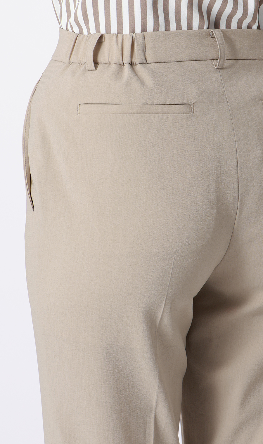 テーパードパンツ【超軽量】【涼】【セットアップ着用可】【裾上げ済み】 ベージュ S