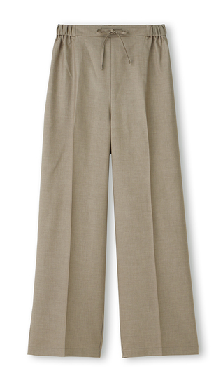 【美品】青山 RITORNO セットアップ ブラウン パンツ未使用 スタイリッシュパンツ《ウォッシャブル》《セットアップ着用可