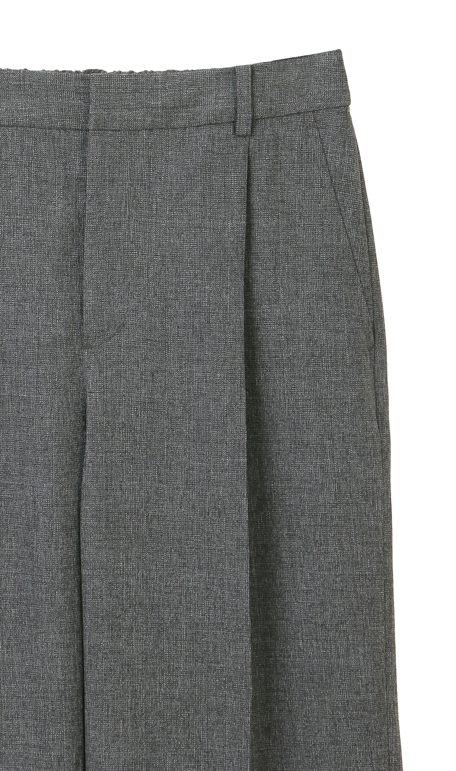 セミワイドパンツ【セットアップ着用可】 グレー系 15号