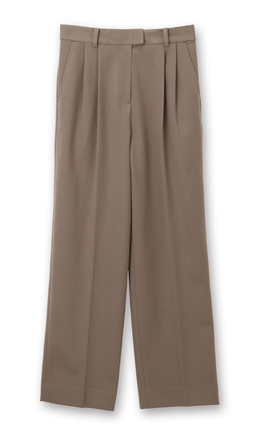 ツータックストレートパンツ《セットアップ着用可》《WEB限定》《裾上げ済み》 ブラウン S