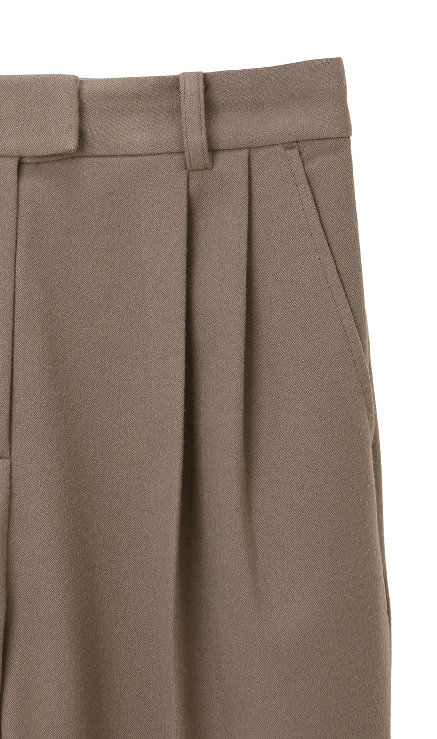 ツータックストレートパンツ《セットアップ着用可》《WEB限定》《裾上げ済み》 ブラウン S