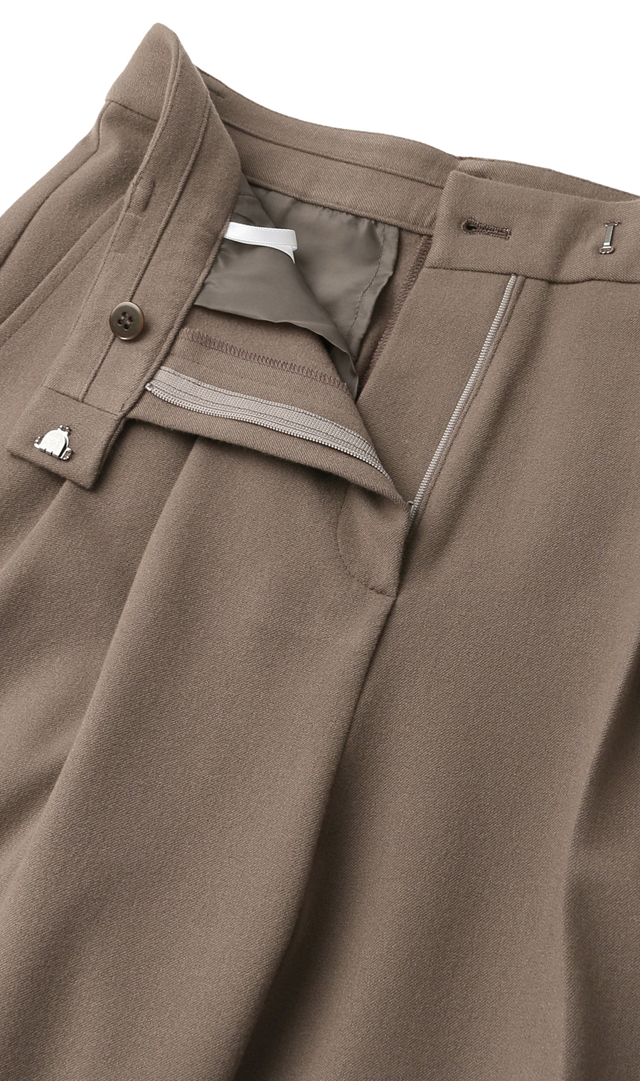 ツータックストレートパンツ《セットアップ着用可》《WEB限定》《裾上げ済み》 ブラウン S