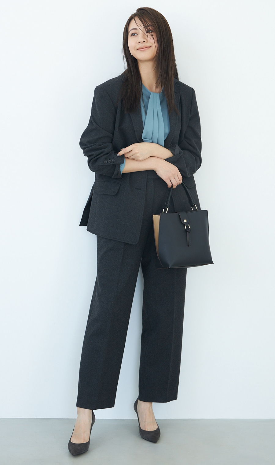 ツータックストレートパンツ《セットアップ着用可》《WEB限定