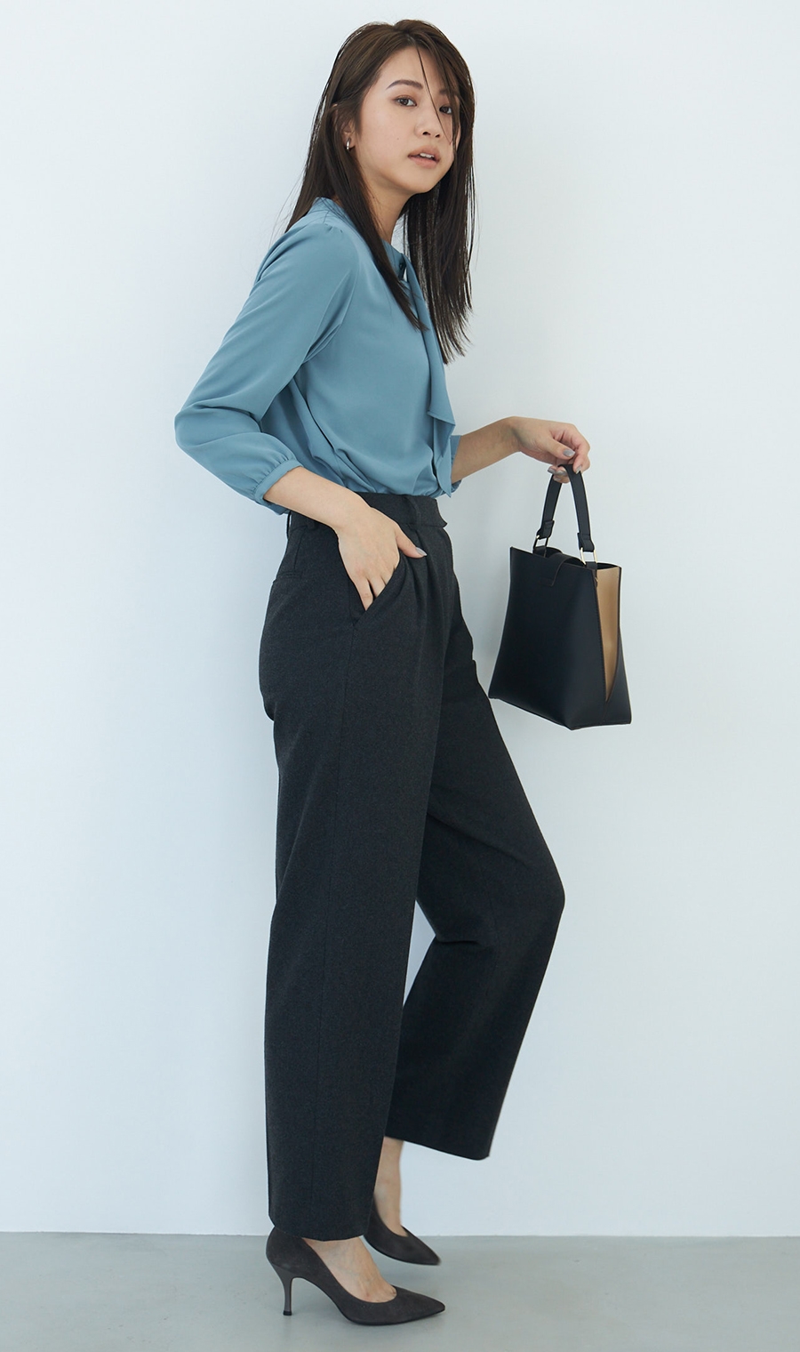 ツータックストレートパンツ《セットアップ着用可》《WEB限定
