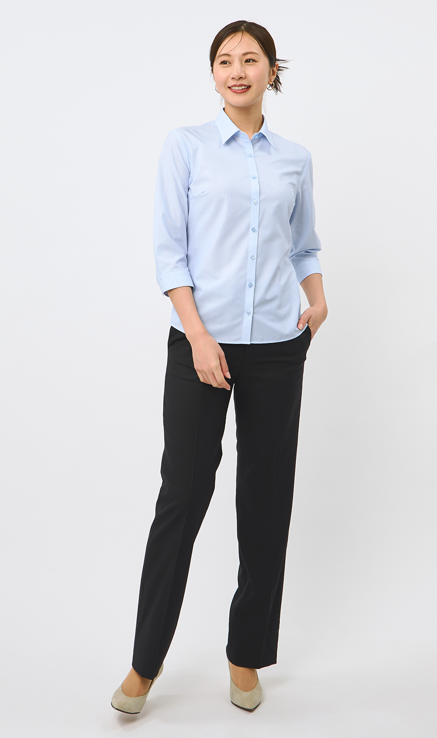 ストレートパンツ【ウォッシャブル】【セットアップ着用可】 (HP245084