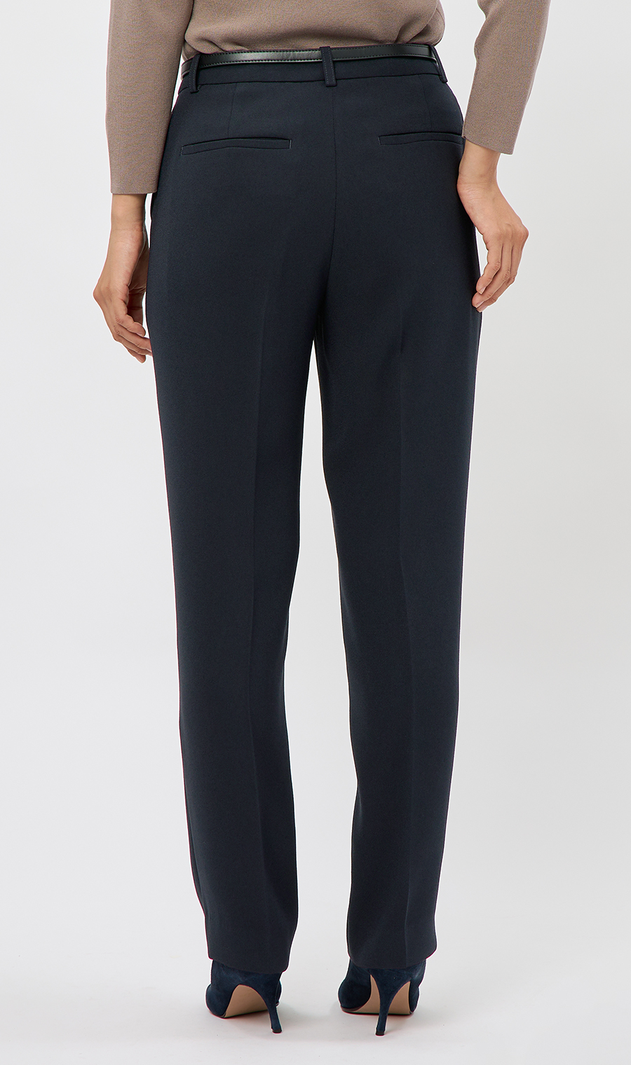 テーパードパンツ【セットアップ着用可】【裾上げ済み】 ネイビー 5号