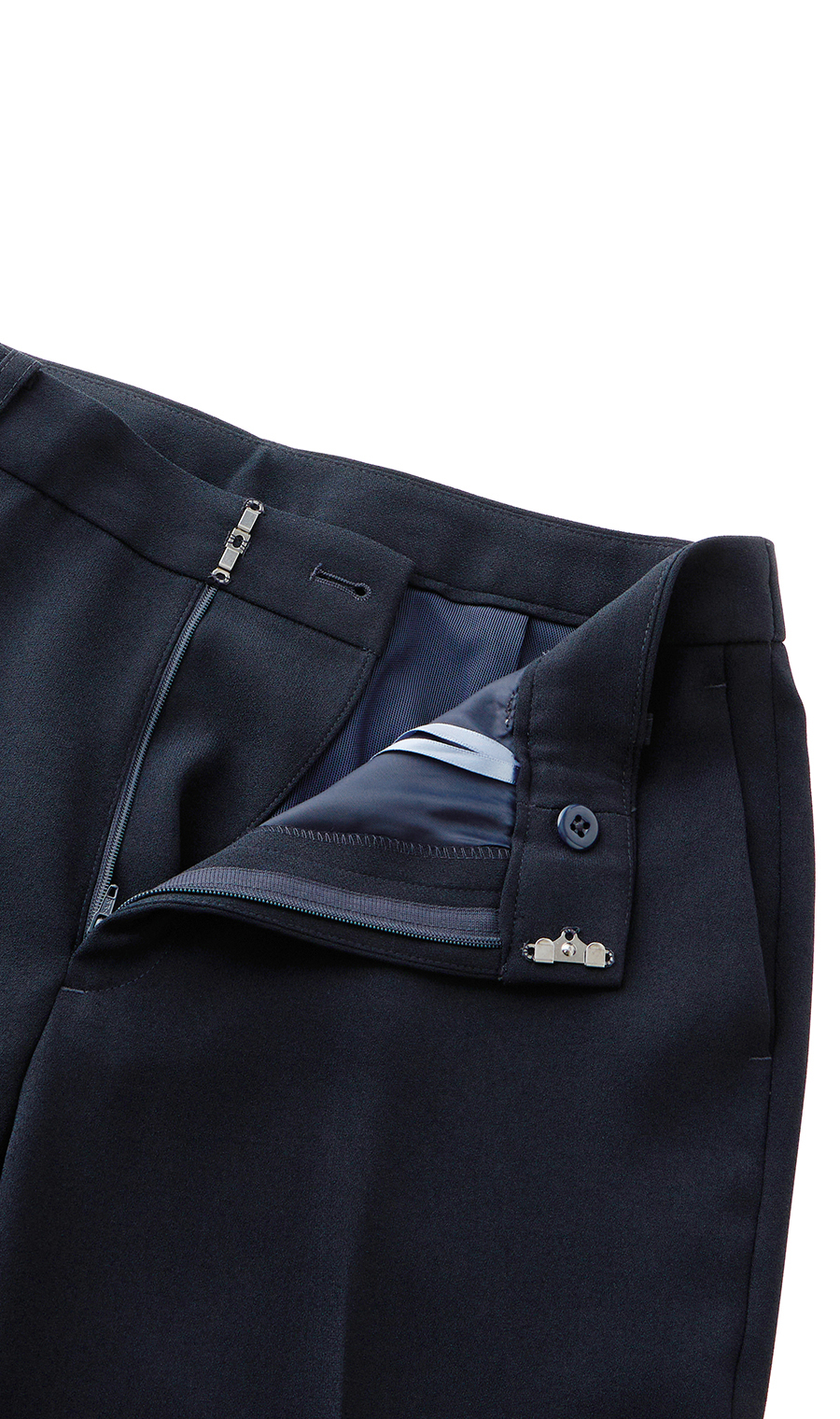 テーパードパンツ【セットアップ着用可】【裾上げ済み】 ネイビー 5号